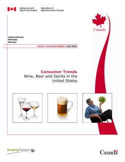 Consumer trends - wine, beer and spirits in the United States. A74-1/6