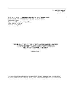the impact of international migration on the economic development