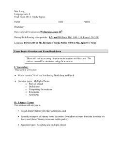 How To Study - Closter Public Schools