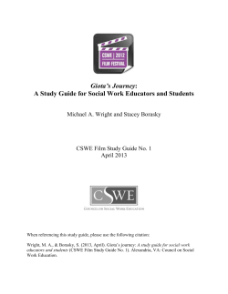 Giota`s Journey - Council on Social Work Education