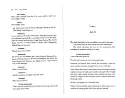 Our Town Act 2 - Mr. Block`s Class