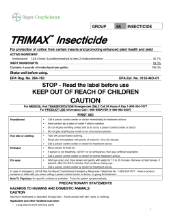 GROUP 4A INSECTICIDE TRIMAX Insecticide