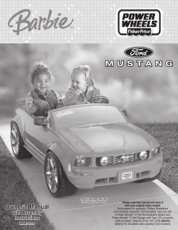 mustang - Service Mattel