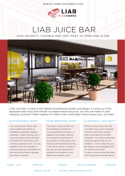 the LIAB Juice Bar PDF