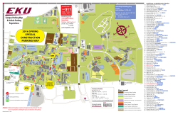 2016 SPRING SPECIAL CONSTRUCTION PARKING MAP