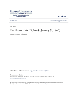 The Phoenix, Vol. IX, No. 4 (January 31, 1946) - MUShare