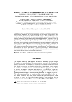 Unexpected Differences between D- and L