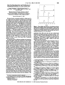 Fast One-Step Separation and Purification of Buckminsterfullerene