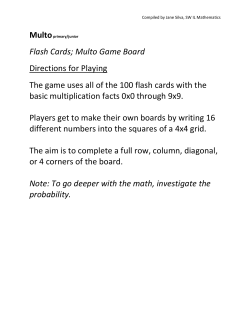 Multo Game Board