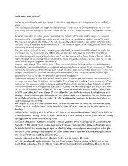 Ian Green &ndash; a background Ian, along with this wife Judy, has been a