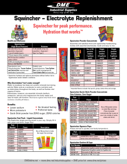 Sqwincher &ndash; Electrolyte Replenishment