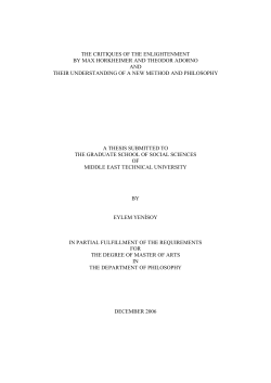 the critiques of the enlightenment by max