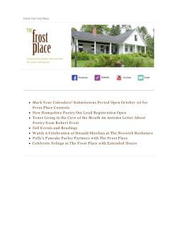 Mark Your Calendars! Submissions Period Open