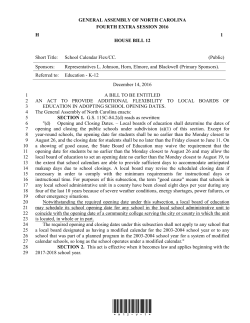 House Bill 12 - North Carolina General Assembly