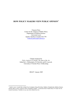 Figure 1. Sources of Public Opinion