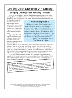 Human Migration - New York News Publishers Association