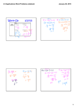 2.5 Applications Word Problems.notebook