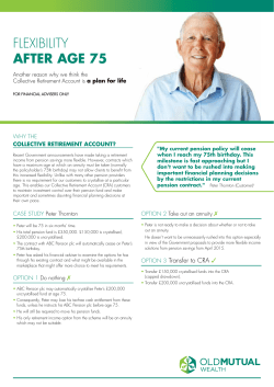 flexibility after age 75