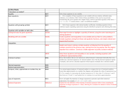 1st Nine Weeks *Calculators as needed* Equality 8EE7 Basic