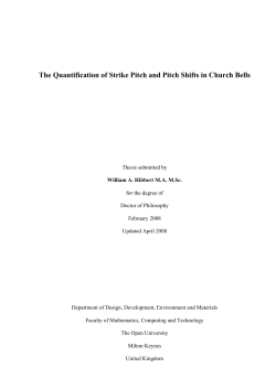 PhD thesis - The Sound of Bells