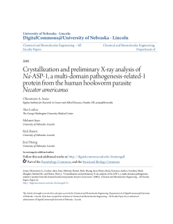 Crystallization and preliminary X-ray analysis of Na-ASP