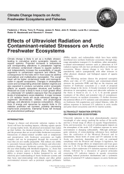 Effects of Ultraviolet Radiation and Contaminant