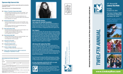 2016 Run Brochure - Peace Outside Campus &ndash; The Lindsey M