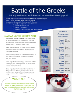 Battle of the Greeks: All about Greek yogurt