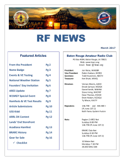 March - Baton Rouge Amateur Radio Club