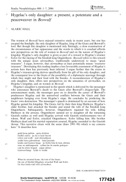 Hygelac`s only daughter