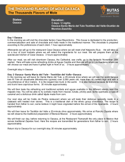 Thousand flavors of mole