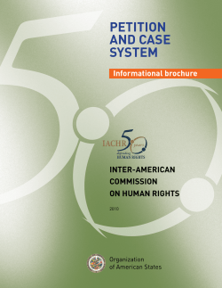 Informational Brochure - Organization of American States