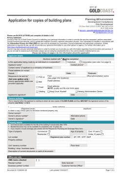 Copies of building plans