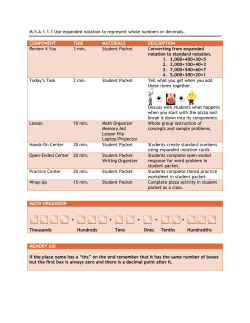 M.5.A.1.1.1 Use expanded notation to represent whole numbers or