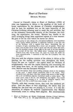 Heart of Darkness - Sydney Open Journals online