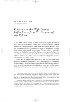 Evidence on the High-Income Laffer Curve from Six Decades of Tax