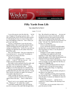 Transcript - Wisdom for the Heart