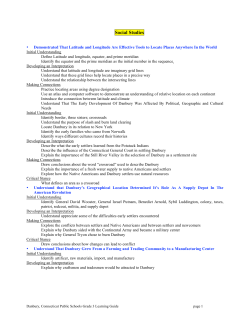 Social Studies - Danbury Public Schools