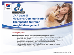 Communicating Therapeutic Nutrition