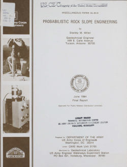 MP GL-84-8 "Probabilistic rock slope engineering"