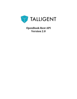 OpenBook API Instructions