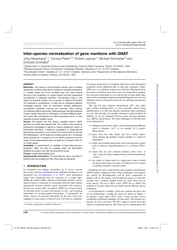 Inter-species normalization of gene mentions with GNAT