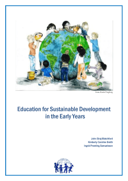 Education for Sustainable Development in the Early Years