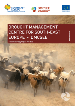 Drought ManageMent Centre for South-eaSt europe