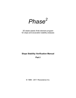 Phase2 Slope Stability Verification (Part1)