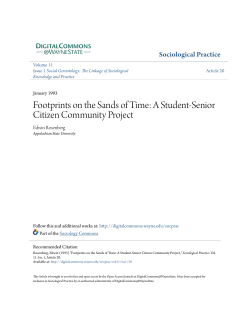 Footprints on the Sands of Time: A Student-Senior Citizen