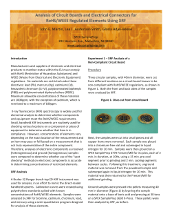 Analysis of Circuit Boards and Electrical Connectors for RoHS