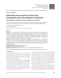 Estimating the proportion of true null hypotheses