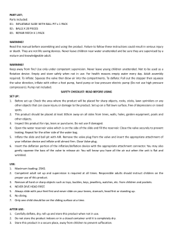 PART LIST： Parts included: 01：INFLATABLE SLIDE WITH BALL PIT