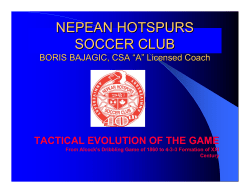 Tactical Evolution of the Game